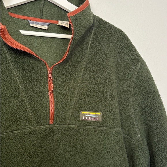 L.L. Bean Other - VINTAGE L.L.Bean Men's Katahdin Fleece Pullover Green Olive XL